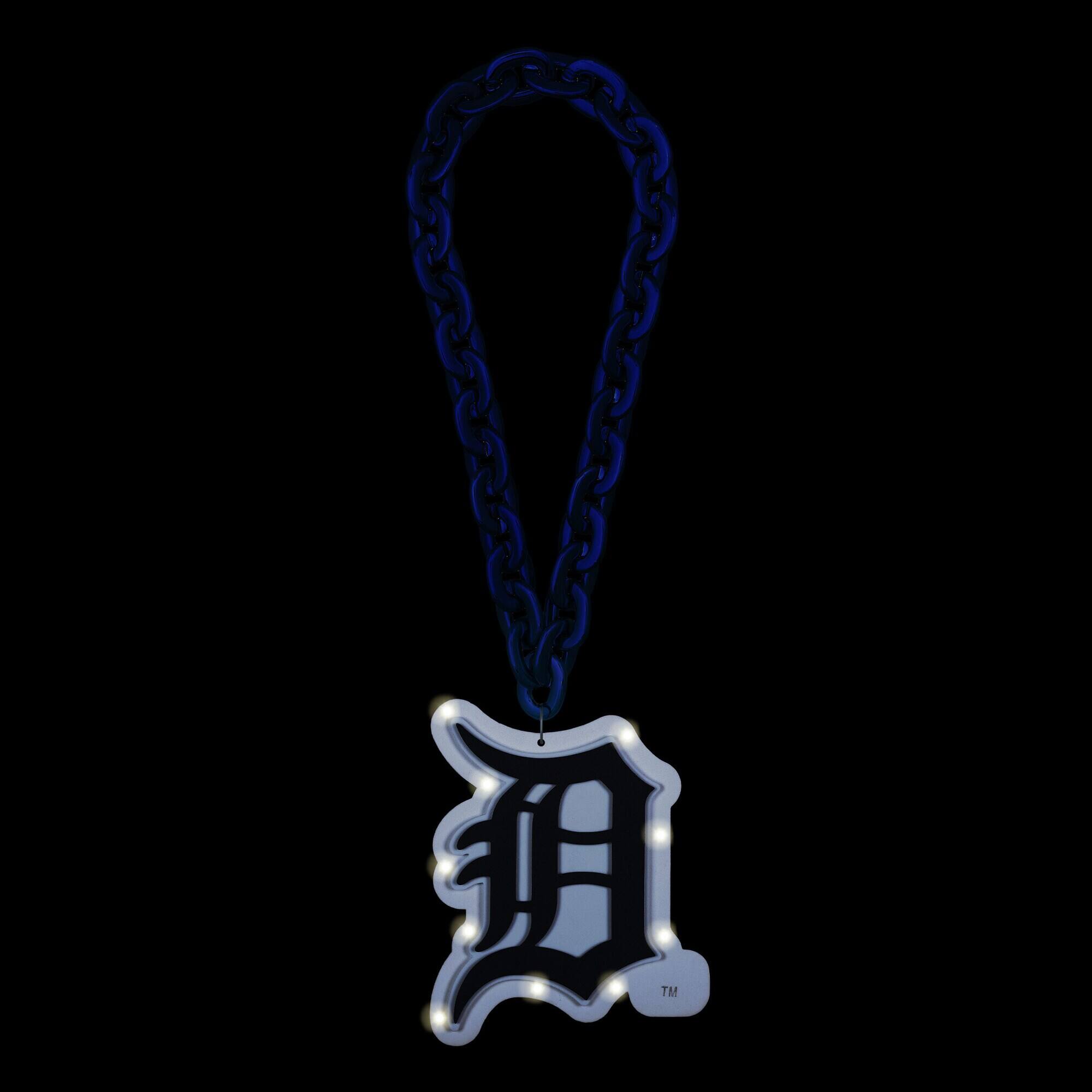 Alt View 1. FOCO - Detroit Tigers Light Up Big Logo Fan Chain - Multicolor.