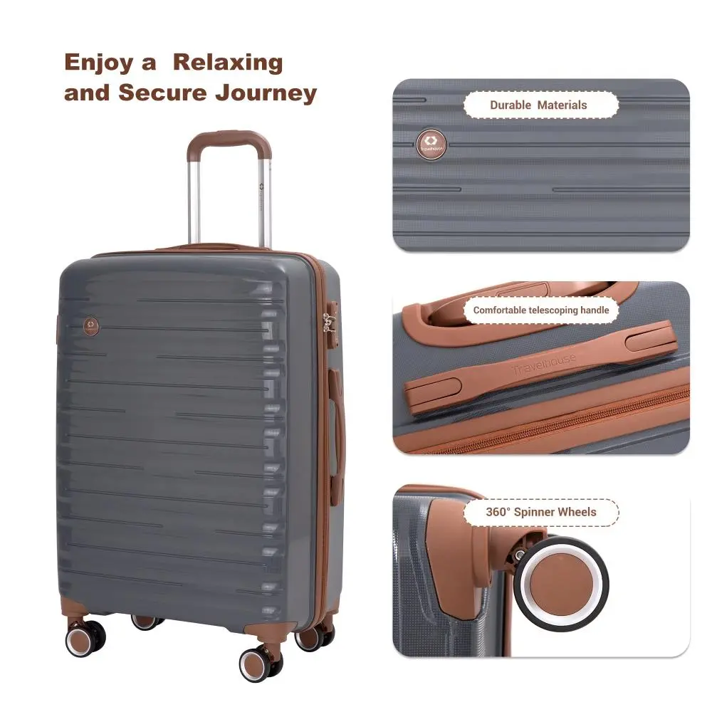 Enjoy a Relaxing and Secure Journey

- Durable Materials
- Comfortable telescoping handle
- 360° Spinner Wheels