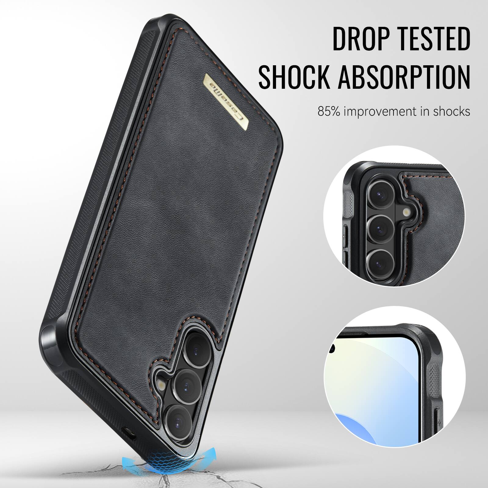DROP TESTED SHOCK ABSORPTION  
85% improvement in shocks
