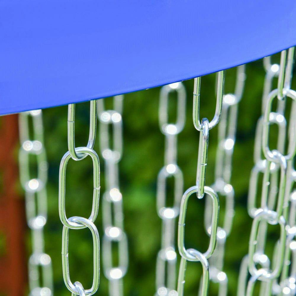 Angle. Resenkos - 5-Ft Kids Jumper with Protective Enclosure Net for Ages 3-6 - Green - Green.