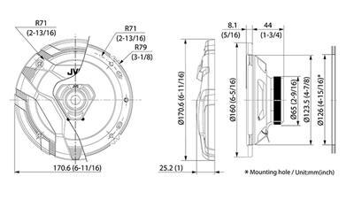 JVC CS-DR420 autospeaker Rond 2-weg 220 W JVC CS-DR420 autospeaker Rond 2-weg 220 W