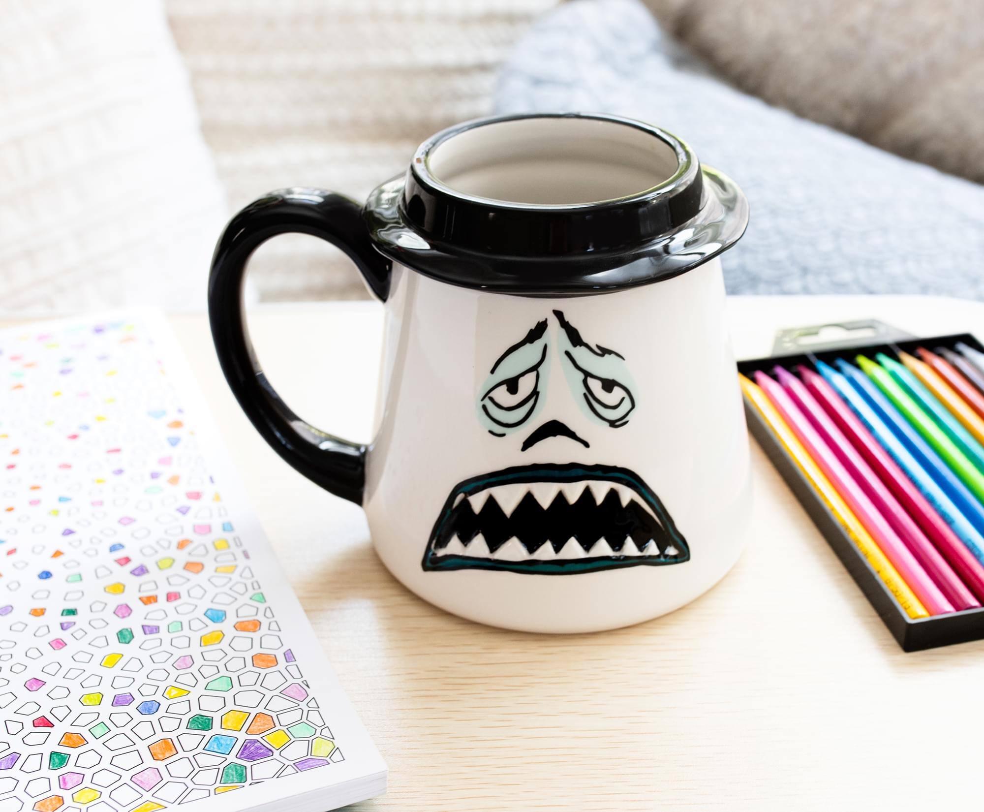 Alt View 3. Disney - Disney Nightmare Before Christmas Mayor Faces 3D Ceramic Mug | Holds 20 Ounces - Black.