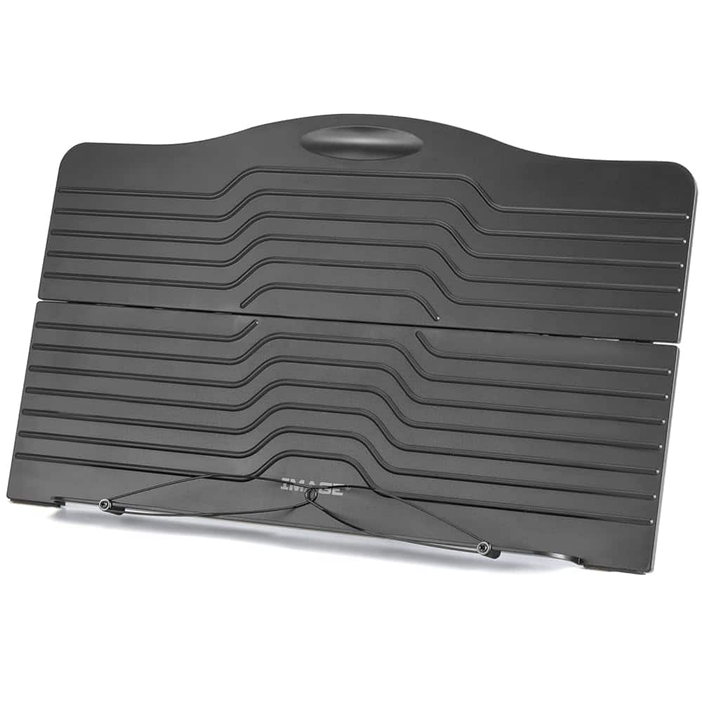 IMAGE - Metal Book Holder with a Retaining Clip - Black