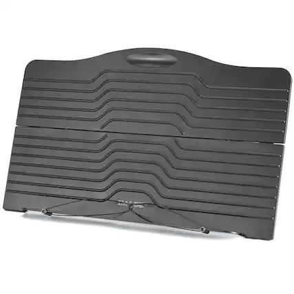 Front. IMAGE - Metal Book Holder with a Retaining Clip - Black.