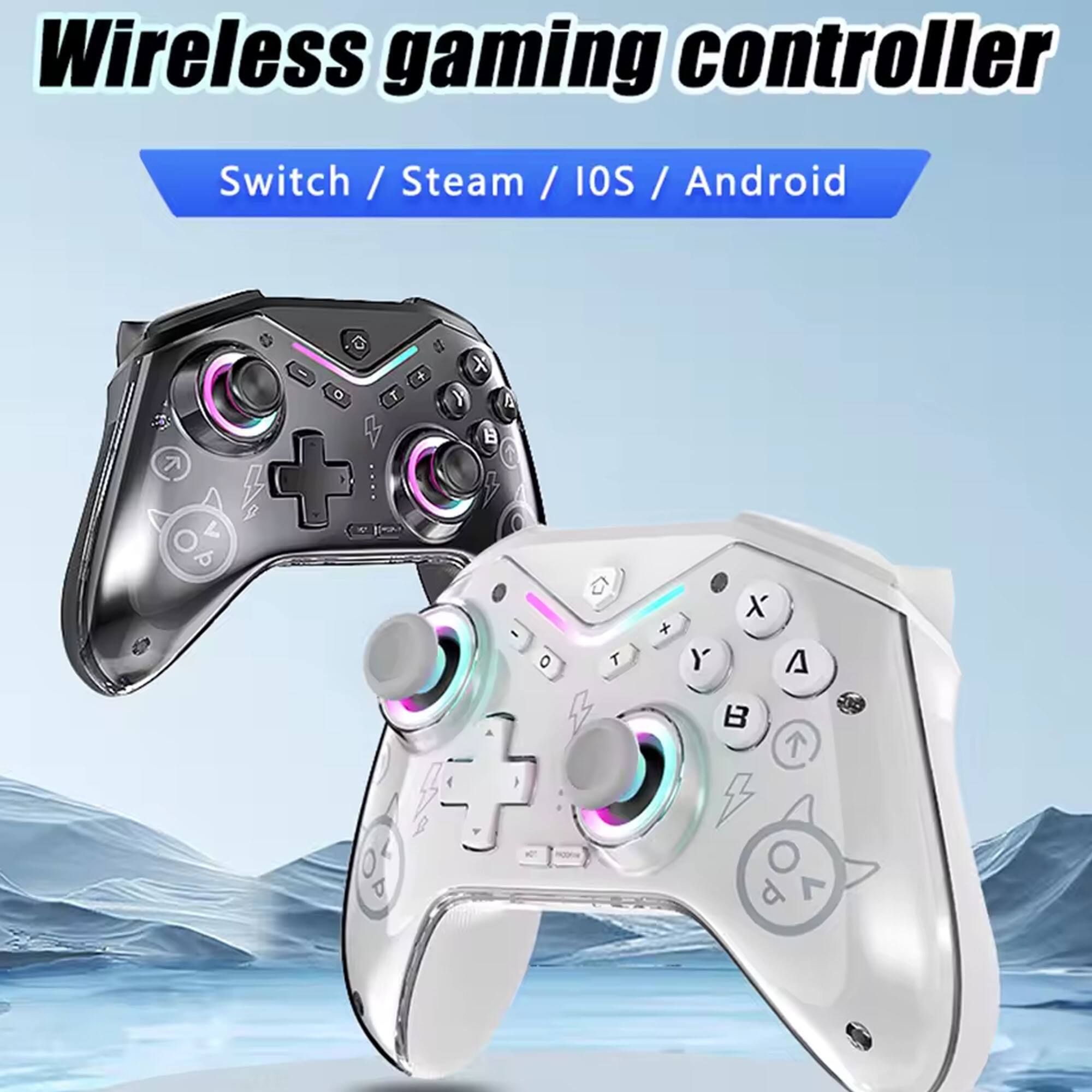 Wireless gaming controller  
Switch / Steam / iOS / Android