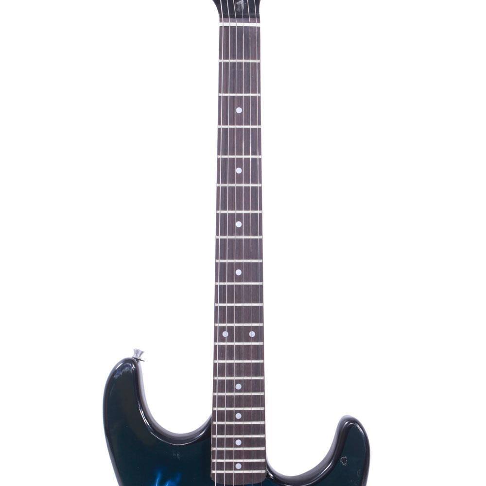 Angle. Winado - 39 Inch Electric Guitar, Full Size Solid Body H-H Pickups 6 Strings Beginner Guitar Kit With Gig Bag, Strap, Tremolo.