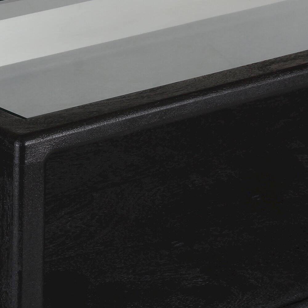 Alt View 5. Porter Designs - Canberra Solid Mango Wood Console Table - Black.