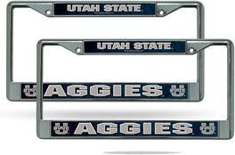 Rico Industries - Utah State Aggies Chrome Metal License Plate Frame - Set of 2 Frames - Multi