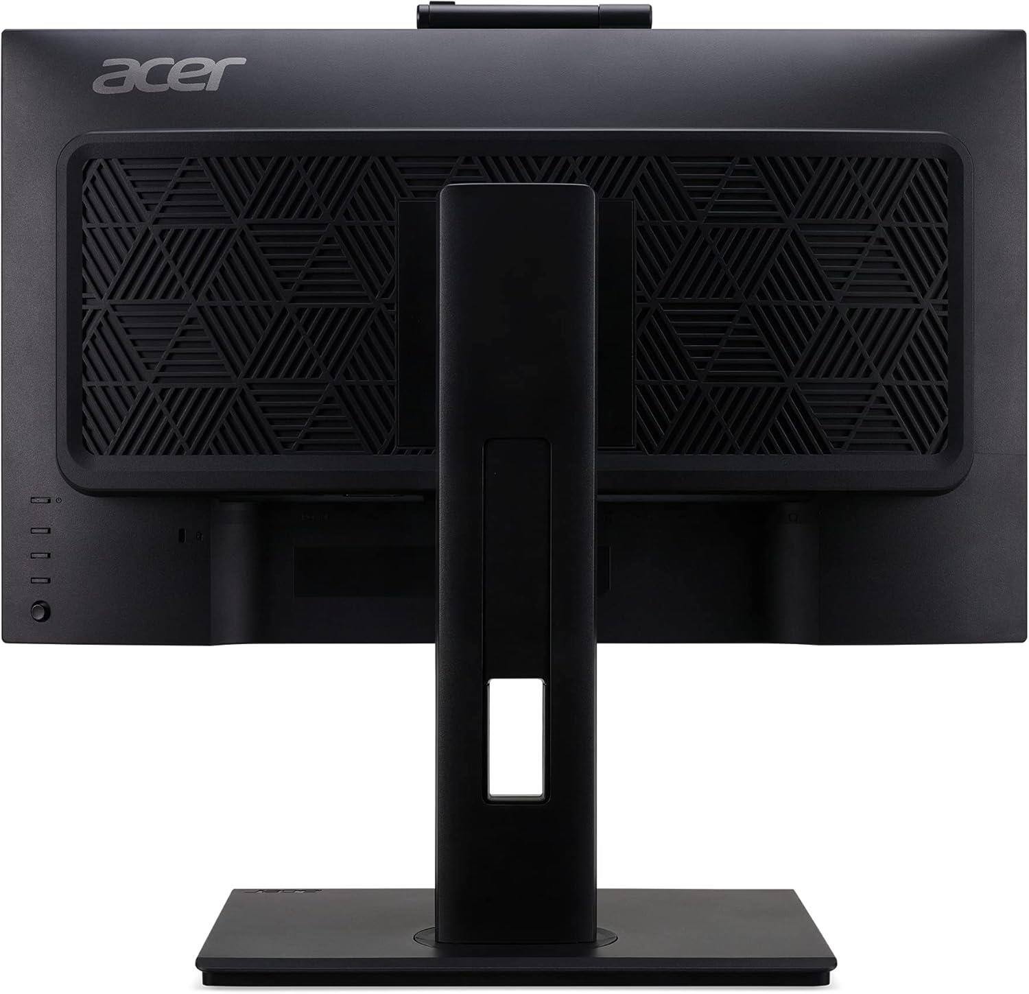 Back. Acer - B248Y 23.8" IPS Monitor 75Hz 1920x1080 Full HD 4ms Response Time - Black.