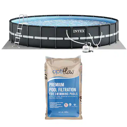 INTEX OptiFlow
Premium Pool Filtration for Swimming Pools
Keeps Filters Working Efficiently
Clean Sand, Clear Choice
50 lbs
Net wt. 50 lbs
