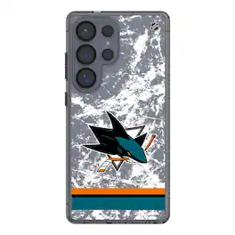 Keyscaper - NHL - San Jose Sharks Galaxy Stripe Clear Ice Case - S23 - Multicolor