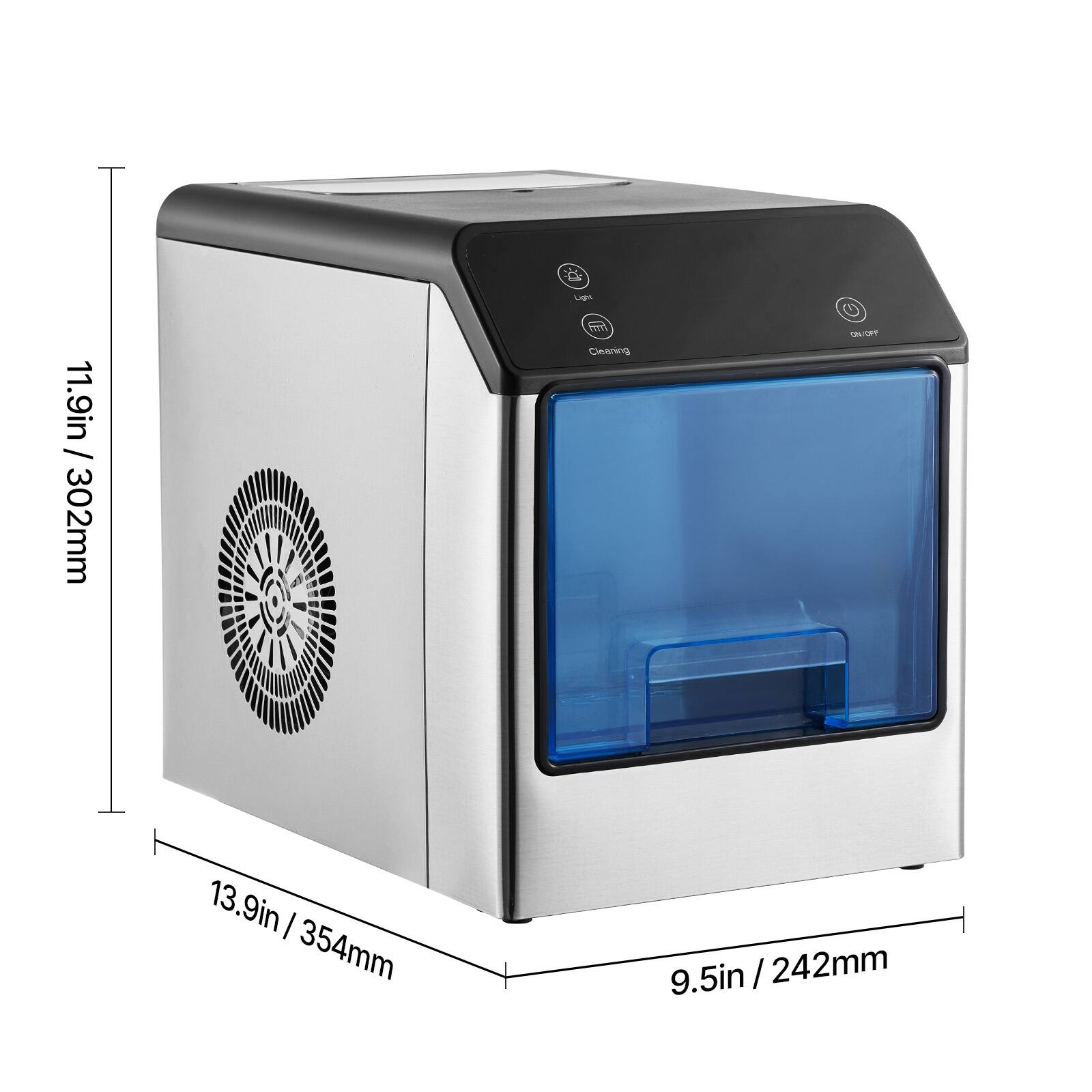 11.9in / 302mm  
13.9in / 354mm  
9.5in / 242mm