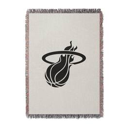 Chad & Jake - Miami Heat Woven Blanket - White
