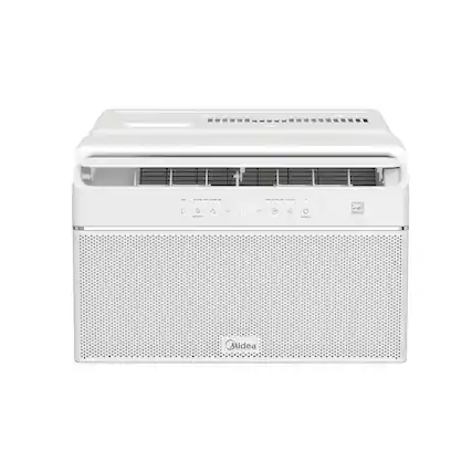 Front. Midea - MAW08U1QWT 8,000 BTU DOE U-Shaped Smart Window Air Conditioner 350 sq. ft - White.