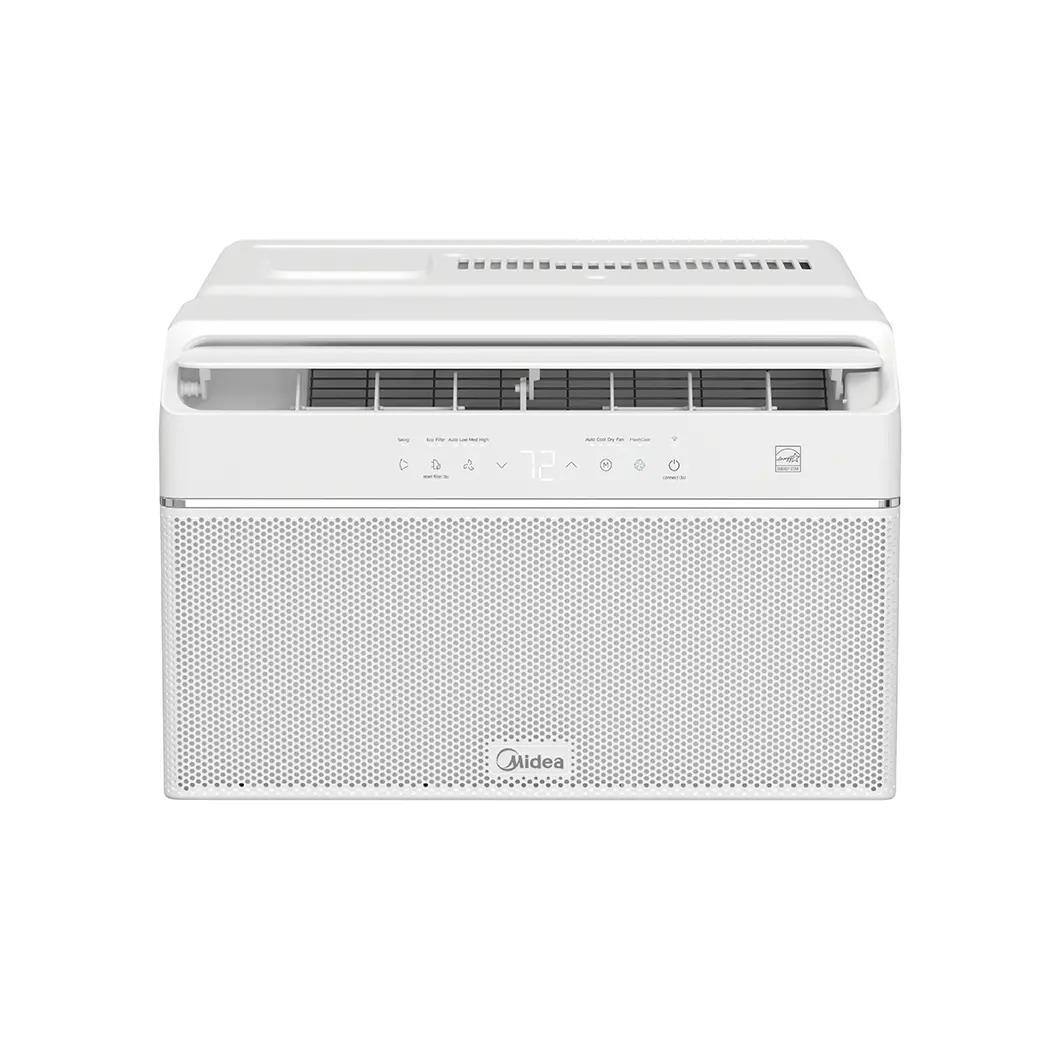 Midea - Refurbished Excellent - MAW08U1QWT 8,000 BTU DOE U-Shaped Smart Window Air Conditioner 350 sq. ft - White