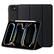 Front. Vena - For Apple iPad Pro 11 Inch Case with Pencil Holder, iPad Pro M5 11 Inch Case Cover (2025) with Slim Trifold Stand, Black - Black.