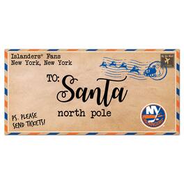 Fan Creations - New York Islanders 6'' x 12'' Letter to Santa Sign - Multicolor
