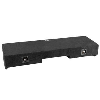 Alt View 3. NVX - 2004-2018 Nissan Titan Crew/King Cab - Custom-Fit Empty Dual 12" Sealed Subwoofer Enclosure - Black.