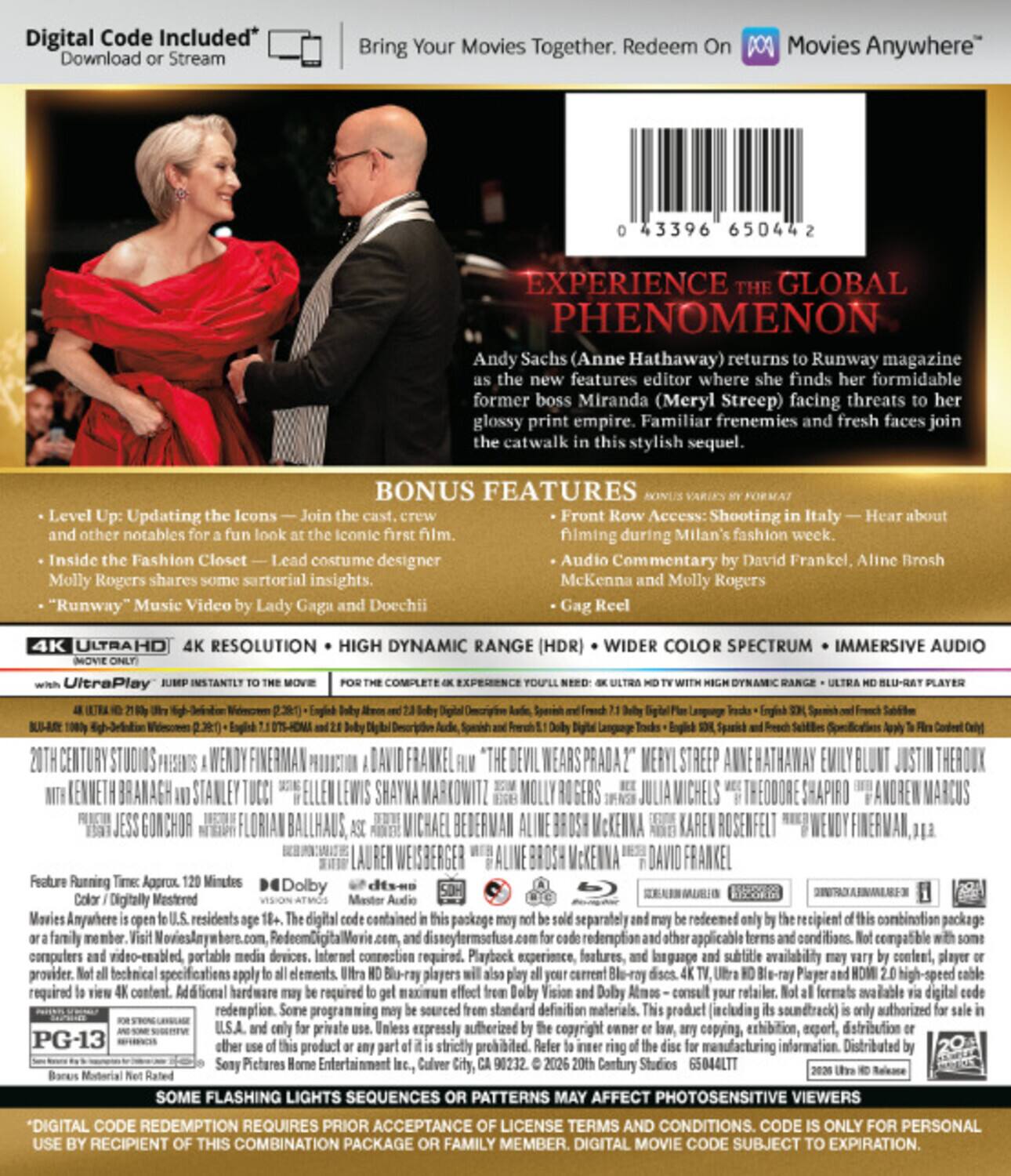 Alt View 1. The Devil Wears Prada 2   - 4K Blu-Ray.