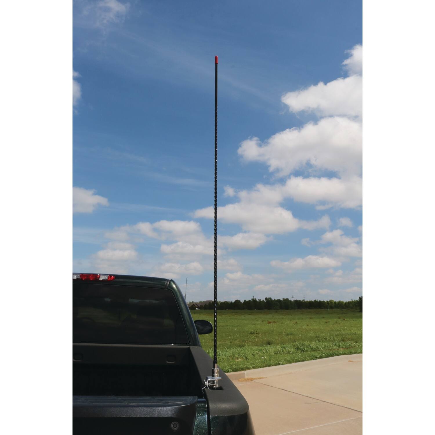 Alt View 1. Tram - 1,500-Watt 26-MHz to 29-MHz Fiberglass Whip CB AM/FM/SSB Antenna 4 Ft. - Black.