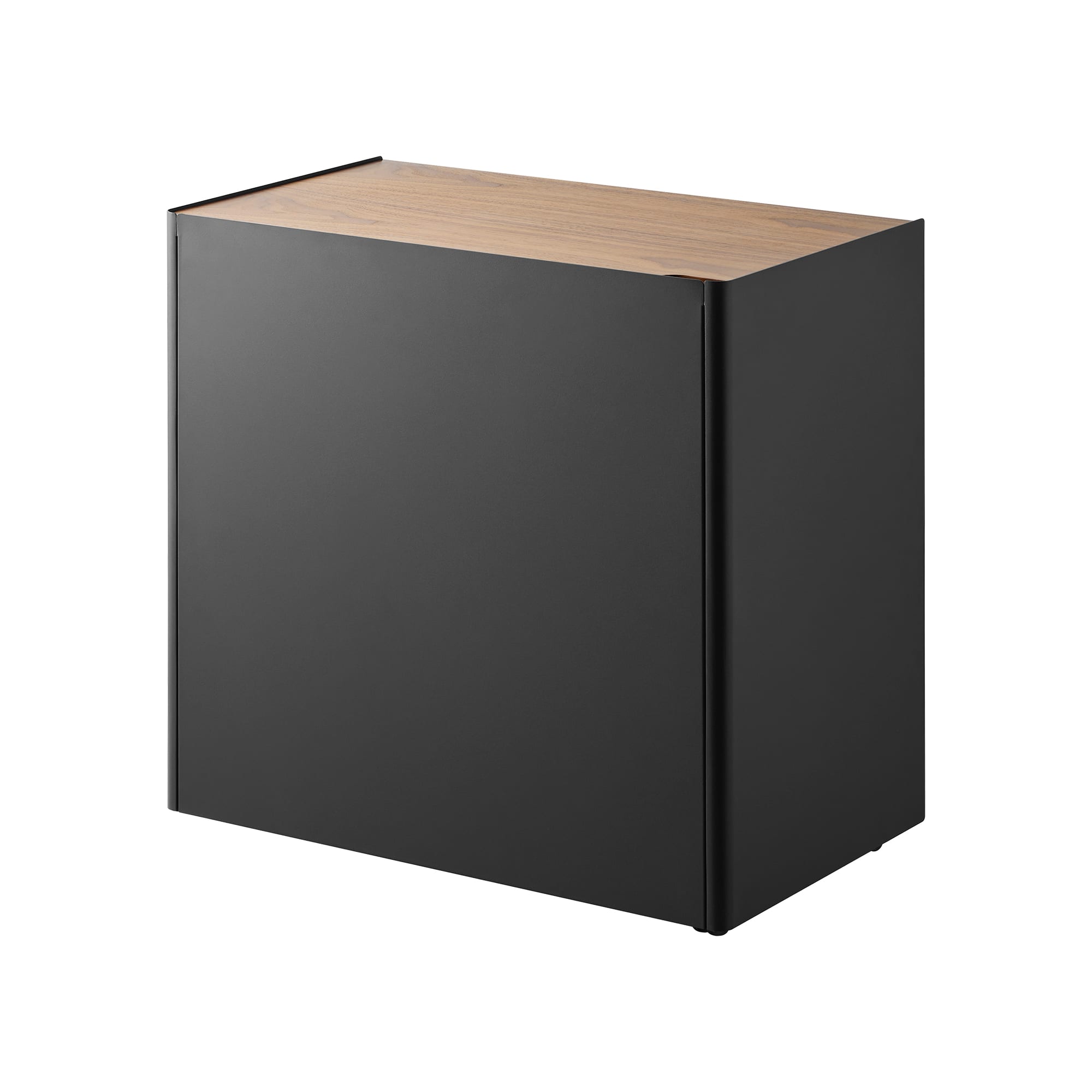 Angle. Yamazaki Home - Mobile Hideaway Storage Cart (23" H) - Steel + Wood - White.