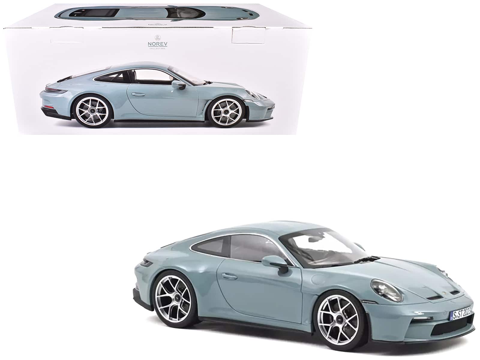 2023 Porsche 911 S/T Meissen Limited Edition to 900 pieces Worldwide 1/12 Diecast Model Car by Norev - Blue