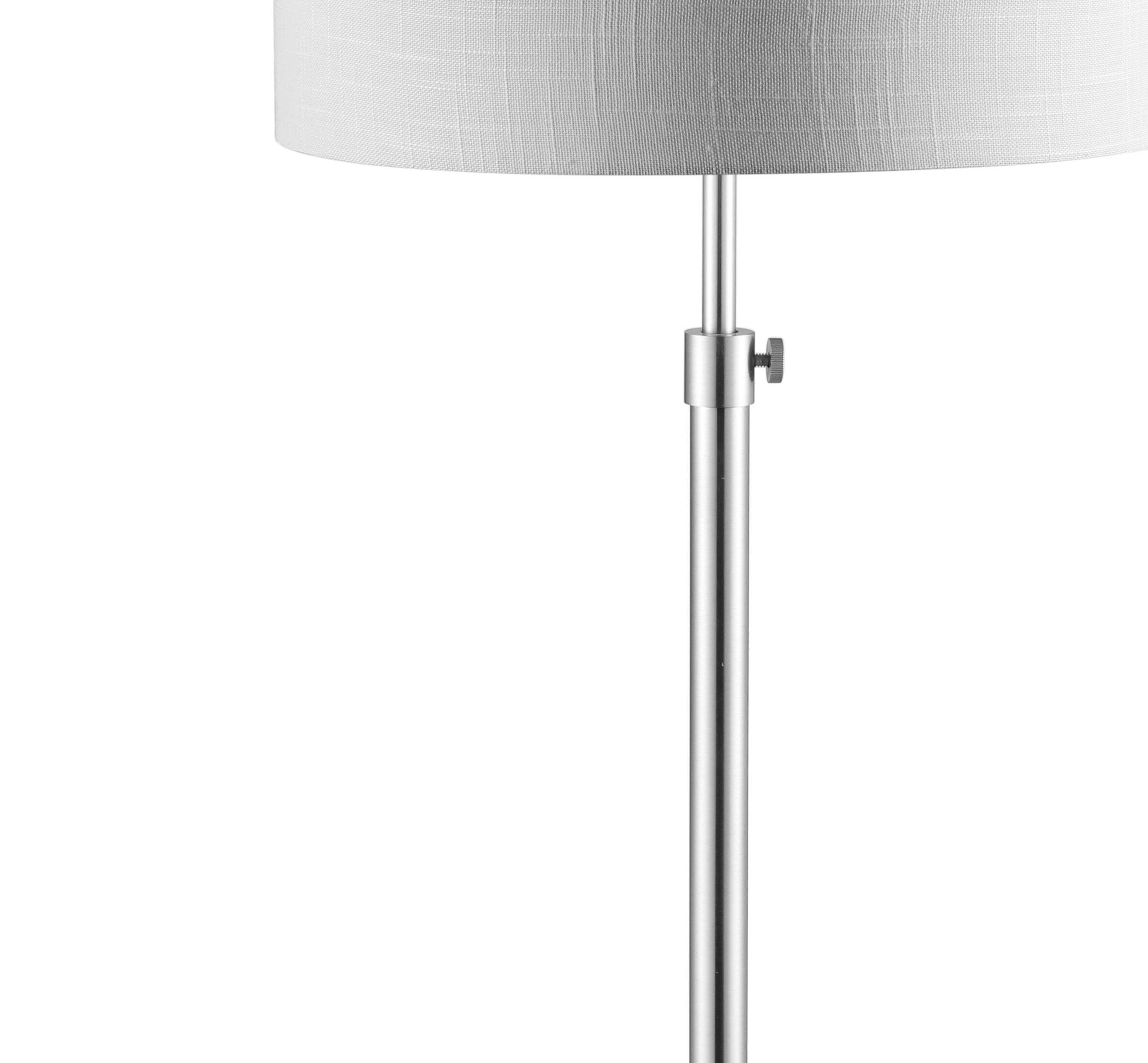 Alt View 4. Jonathan Y - June 65" Adjustable Metal/Marble LED Floor Lamp, Chrome - Chrome.