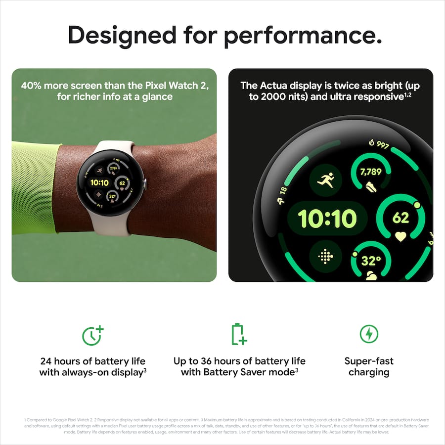 Google Pixel Watch 3 (45mm) Smartwatch with Porcelain Band Google Pixel Watch 3 (45mm) Smartwatch with Porcelain Band
