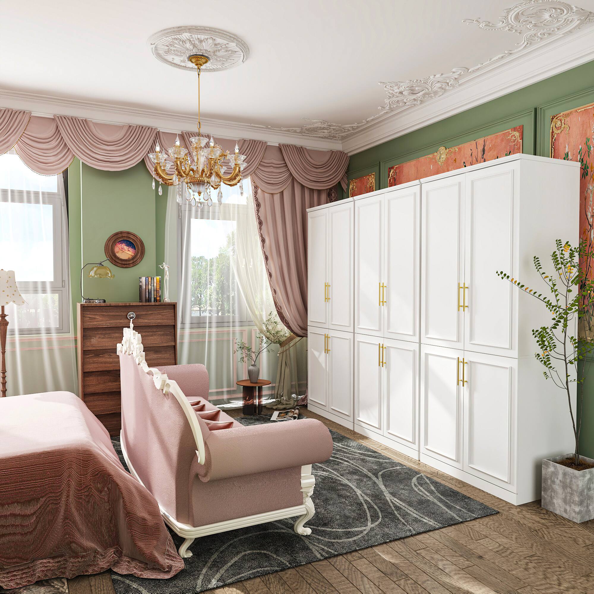 Alt View 9. FUFU & GAGA - FUFU&GAGA Modern Minimalist Wardrobe - Organize in Style - White.