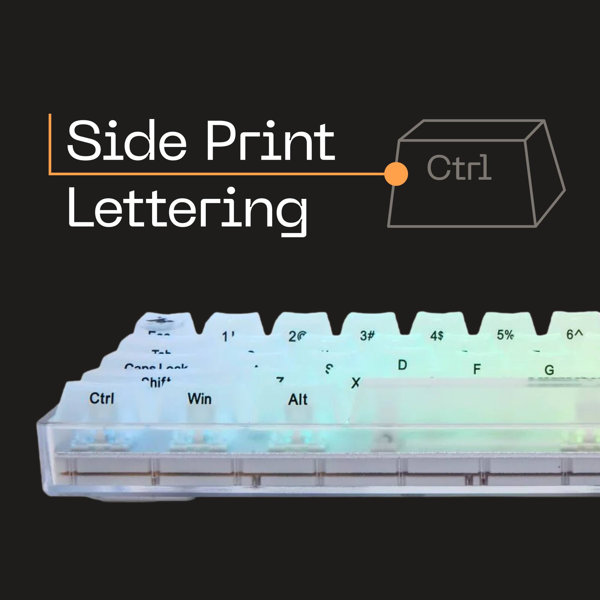 Side Print Lettering Ctrl 1 2 3 4 5 6 7 8 9 0 Cancel hif* Ctrl Win 7 Alt 3 X D F G A