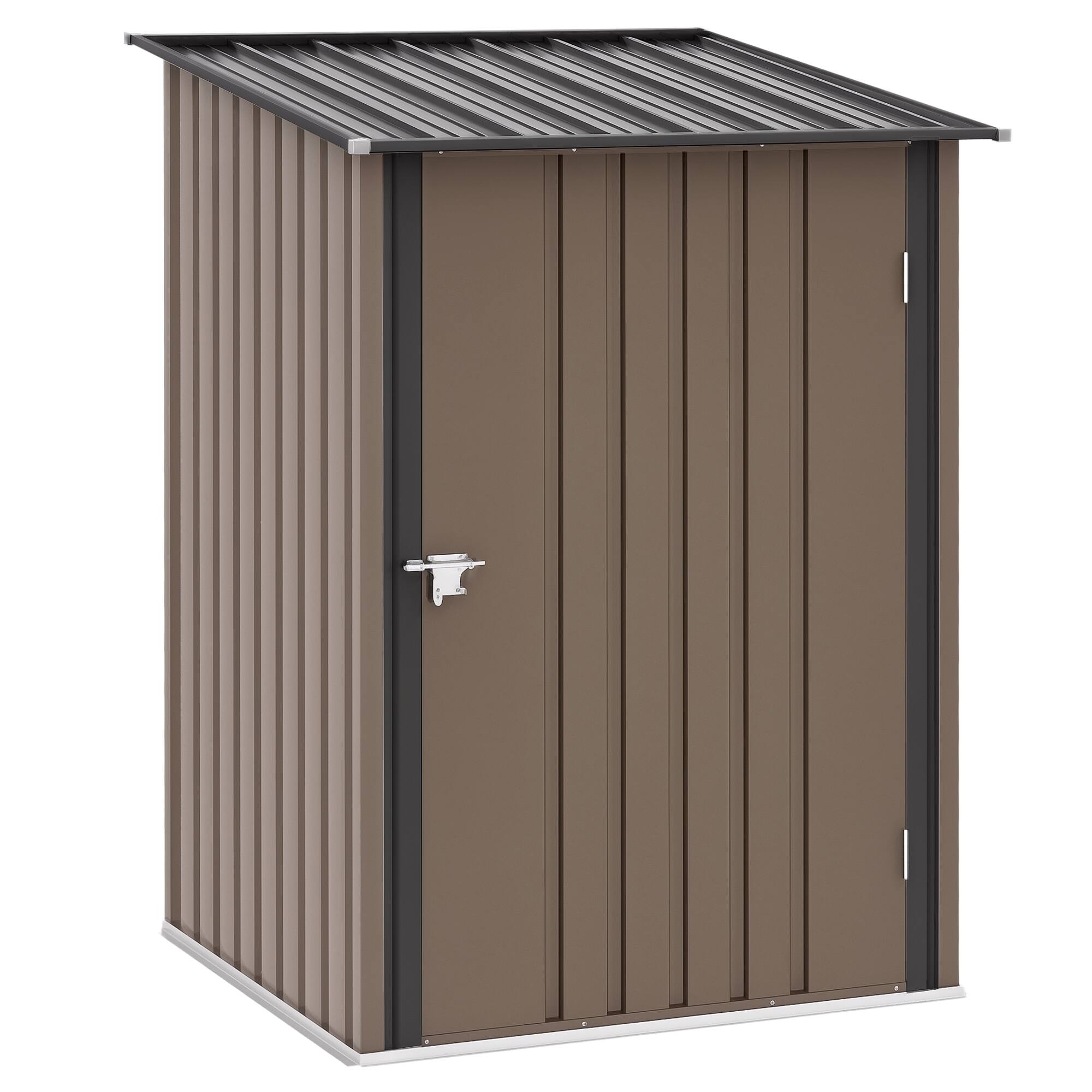 Outsunny - 3.3' x 3.4' Lean-to Garden Storage Shed