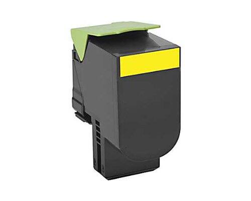 Front. Lexmark - Lexmark Original Toner Cartridge - Yellow (80C0SYG).