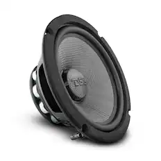 Front. DS18 Audio - PRO-CF 8" Neodymium Mid-Bass Loudspeaker, 300W RMS 4-Ohm.