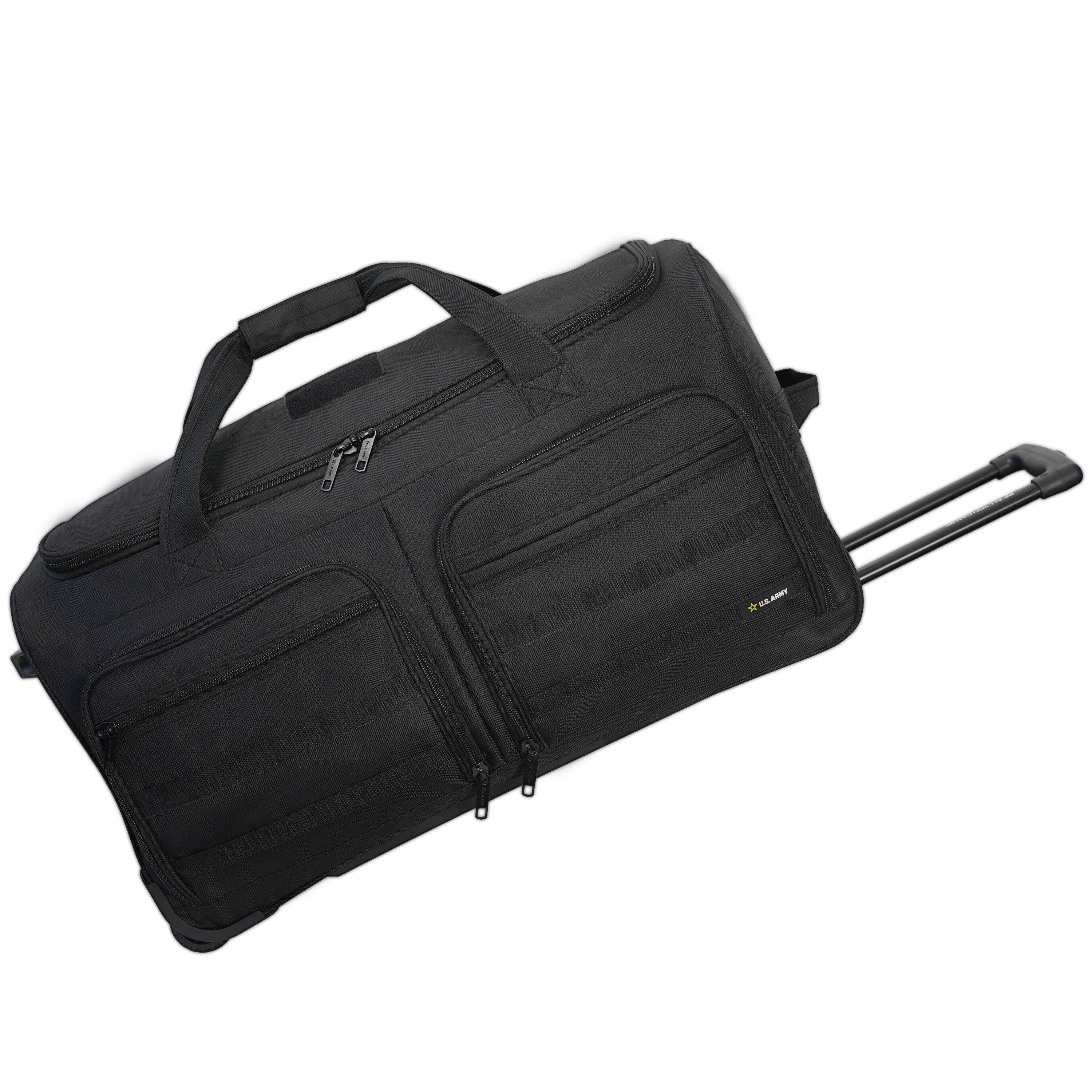 Alt View 4. US Army - ROMEO 28-inch Tactical Rolling Duffel - BLACK.