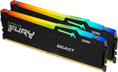 Kingston Fury Beast RGB 32GB (2x16GB) 5600MT/s DDR5 CL36 Desktop Kingston Fury Beast RGB 32GB (2x16GB) 5600MT/s DDR5 CL36 Desktop