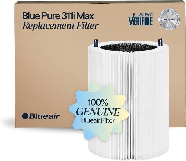 Blueair - Genuine Blue Pure F3MAX Filter for 311i Max Air Purifier, AHAM Certified, HEPASilent, 99.97% Particle Filter - White