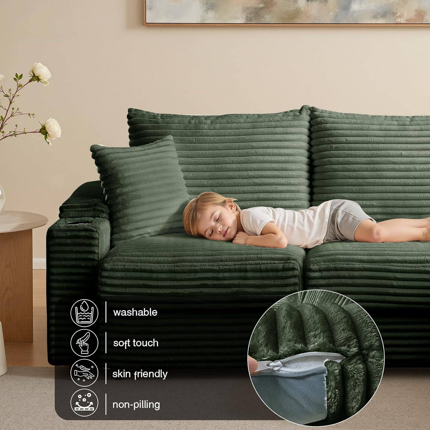 washable, soft touch, skin friendly, non-pilling