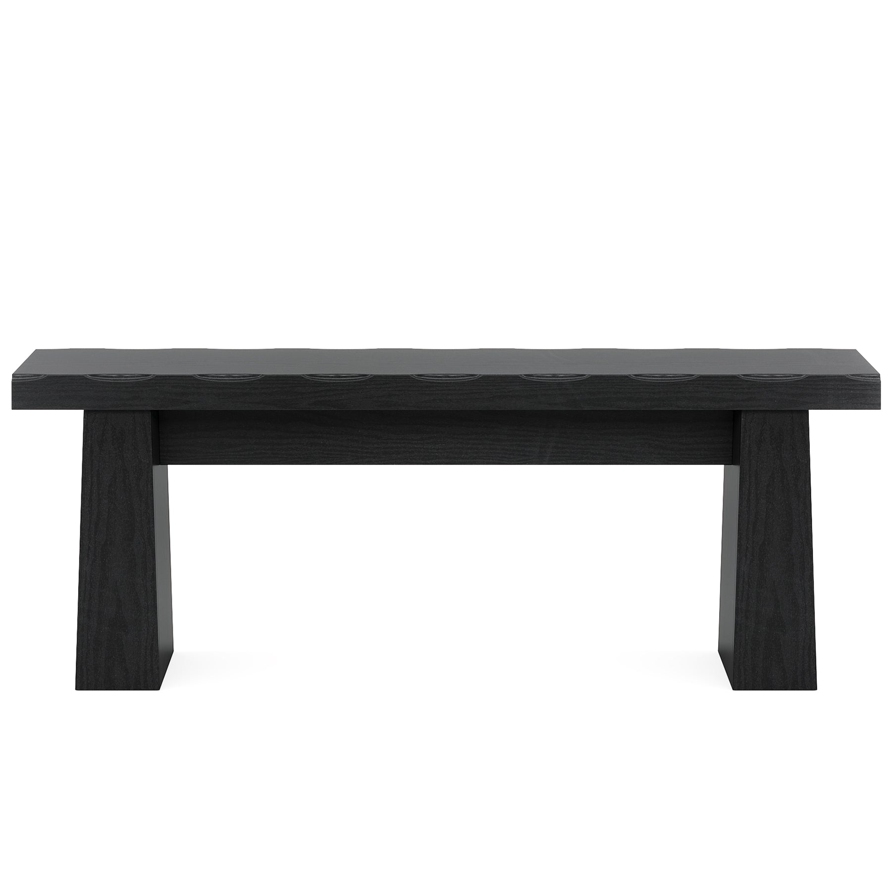 Alt View 5. Tribesigns - Office Reception Bench with Engineered Wood Construction, for Office Entryways and Waiting Areas - Black.
