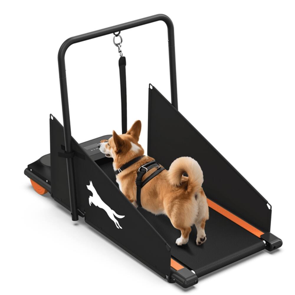Alt View 4. Loheer - Loheer Dog Treadmill Pet Running Machine Quiet Indoor Exercise for Small Medium Dogs 220lb Capacity LCD Display - Black.