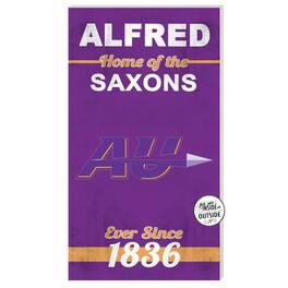 Jardine - Alfred University Saxons 11" x 20" Indoor/Outdoor Home Of The Sign - Purple