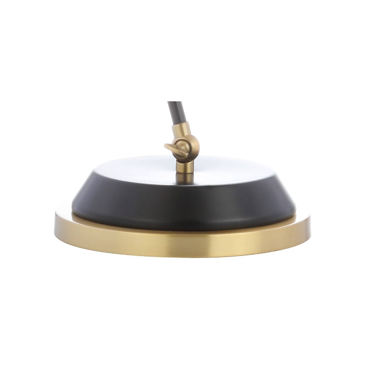 Alt View 7. Jonathan Y - Rochelle 23" Metal LED Task Lamp, Black/Brass Gold - Black/Brass gold.