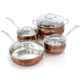 Oster - Carabello 9 Piece Stainless Steel Cookware Combo Set - Copper