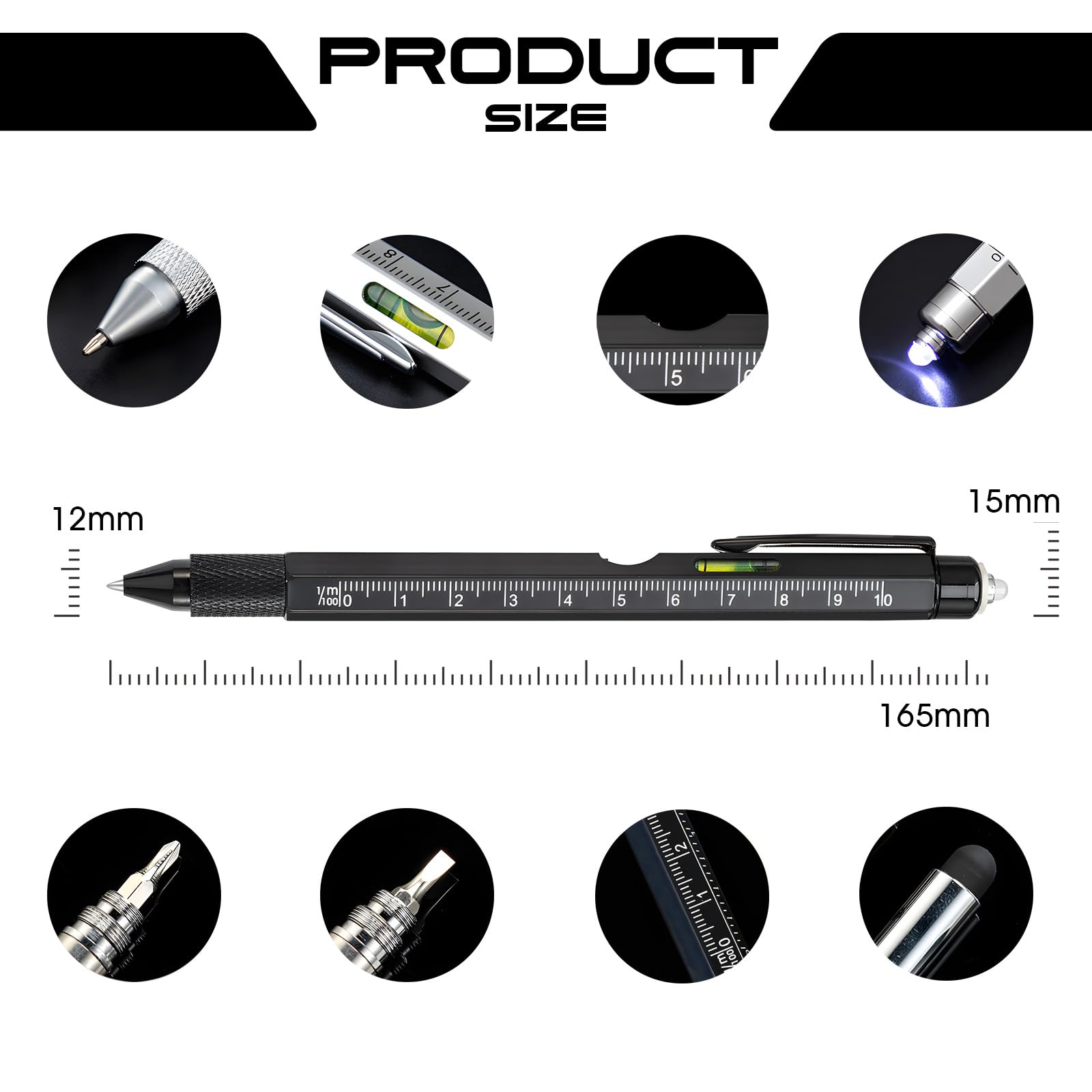 PRODUCT SIZE

12mm

15mm

165mm