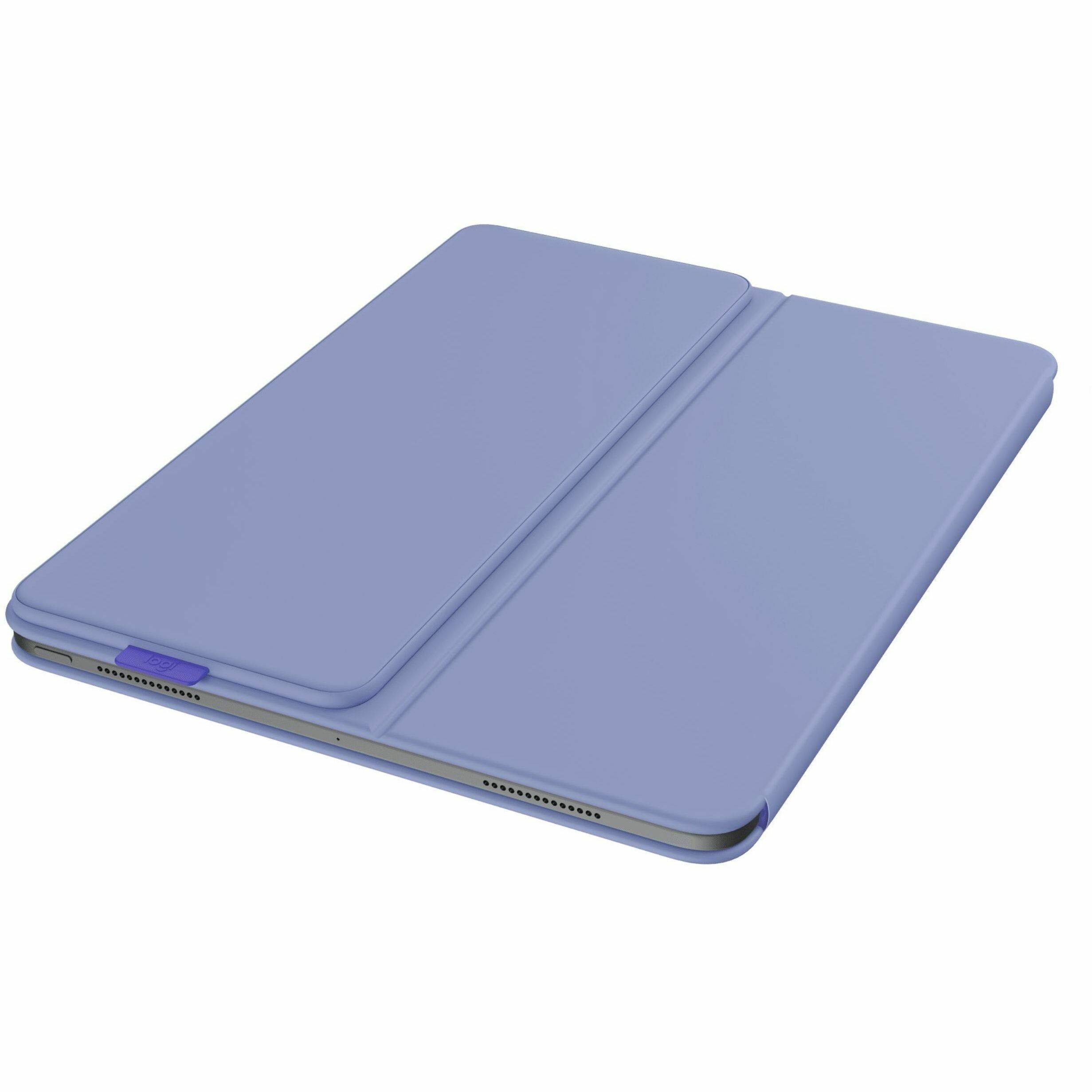 Alt View 4. Logitech - Logitech Flip Folio Keyboard/Cover Case (Folio) for 11" Apple iPad Pro 11 (2024), iPad Air 11 (2024), iPad Air (5th - Purple.