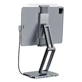 INVZI - MagHub 3: 8-in-1 Docking Station Stand for iPad Pro and Tablet - Space Gray