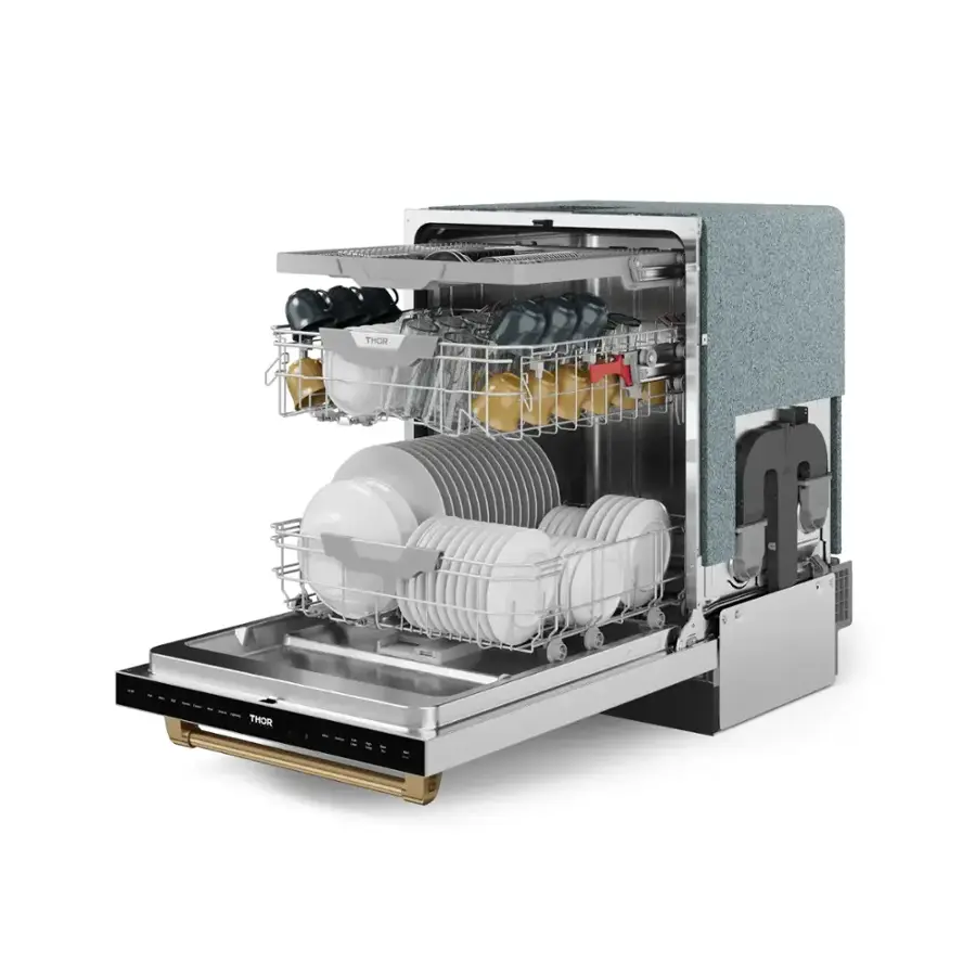 Thor is the brand of the dishwasher shown in the image.