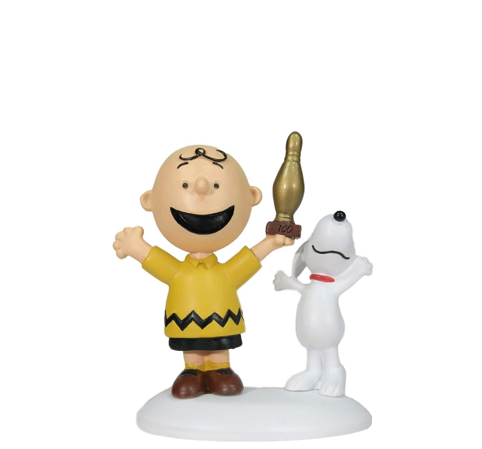 Department 56 - Charlie Brown Breaks 100 Christmas Figurines #6009841 - White