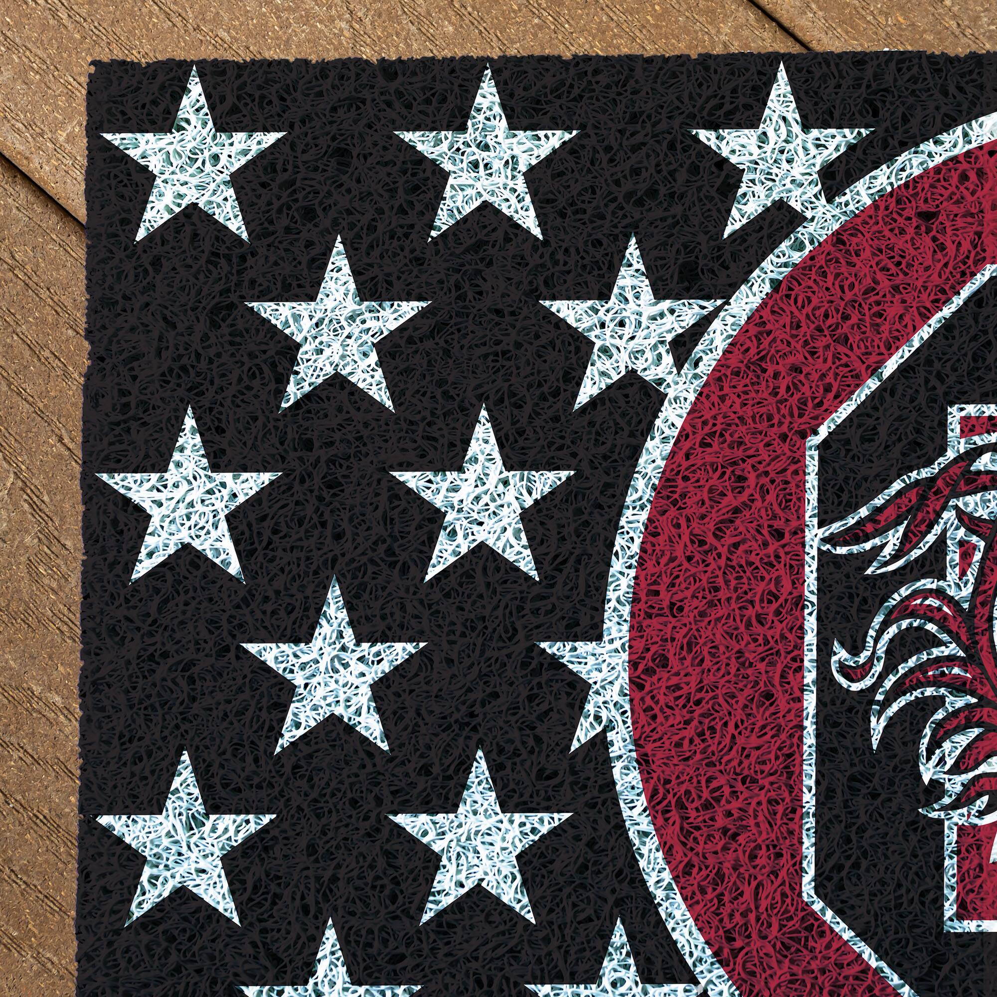 Alt View 2. Evergreen Enterprises - South Carolina Gamecocks 16" x 28" Stars & Stripes Patriotic Turf Mat - Multicolor.