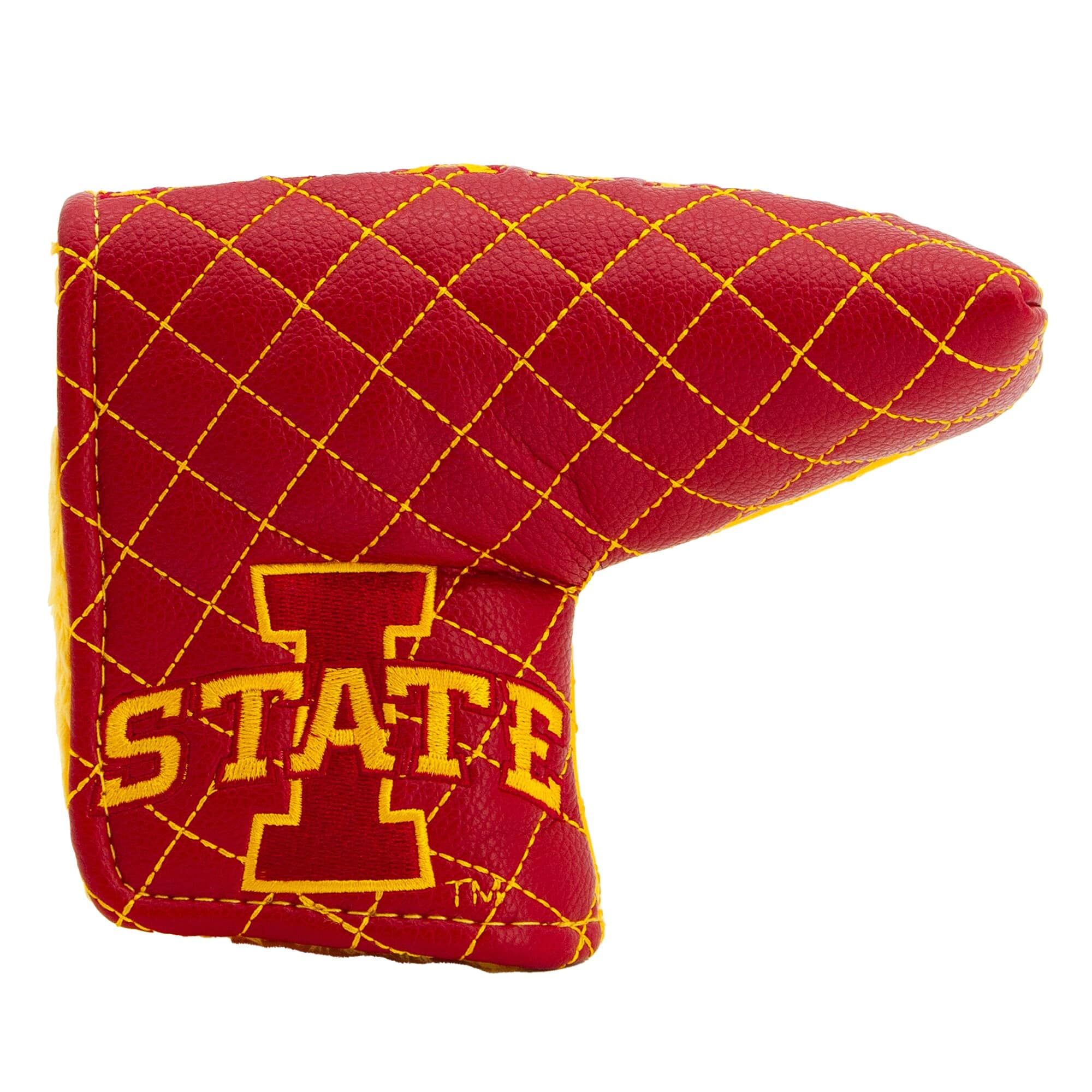 Front. Team Golf - Iowa State Cyclones Quilted Blade Putter Cover - Multicolor.