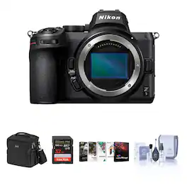 Bundle - Nikon - Z5 Full Frame Mirrorless Camera - with 32GB SD Card, Shoulder Bag, Corel PC Software Suite, Cleaning Kit